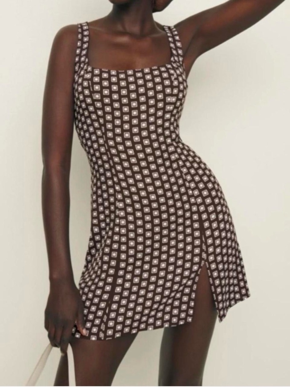 Reformation Noha Mini Dress in Palladio